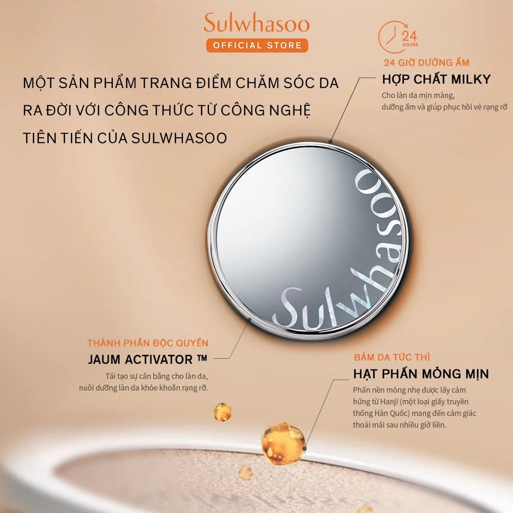 Phấn nước SULWHASOO Perfecting Coussin De Teint SPF50+ PA+++ (Kèm Lõi)