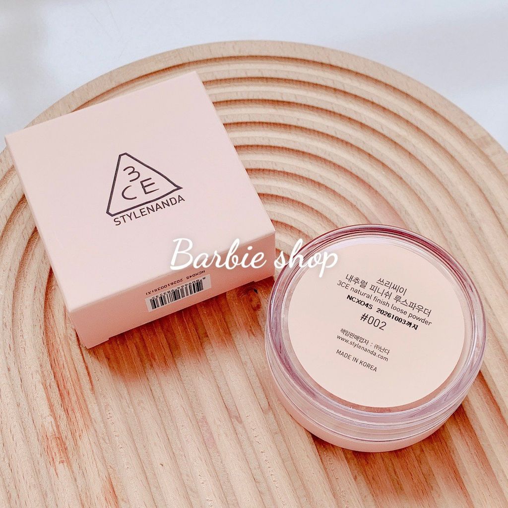 Phấn Phủ Bột 3CE Stylenanda Natural Finish Loose Powder #001 #002