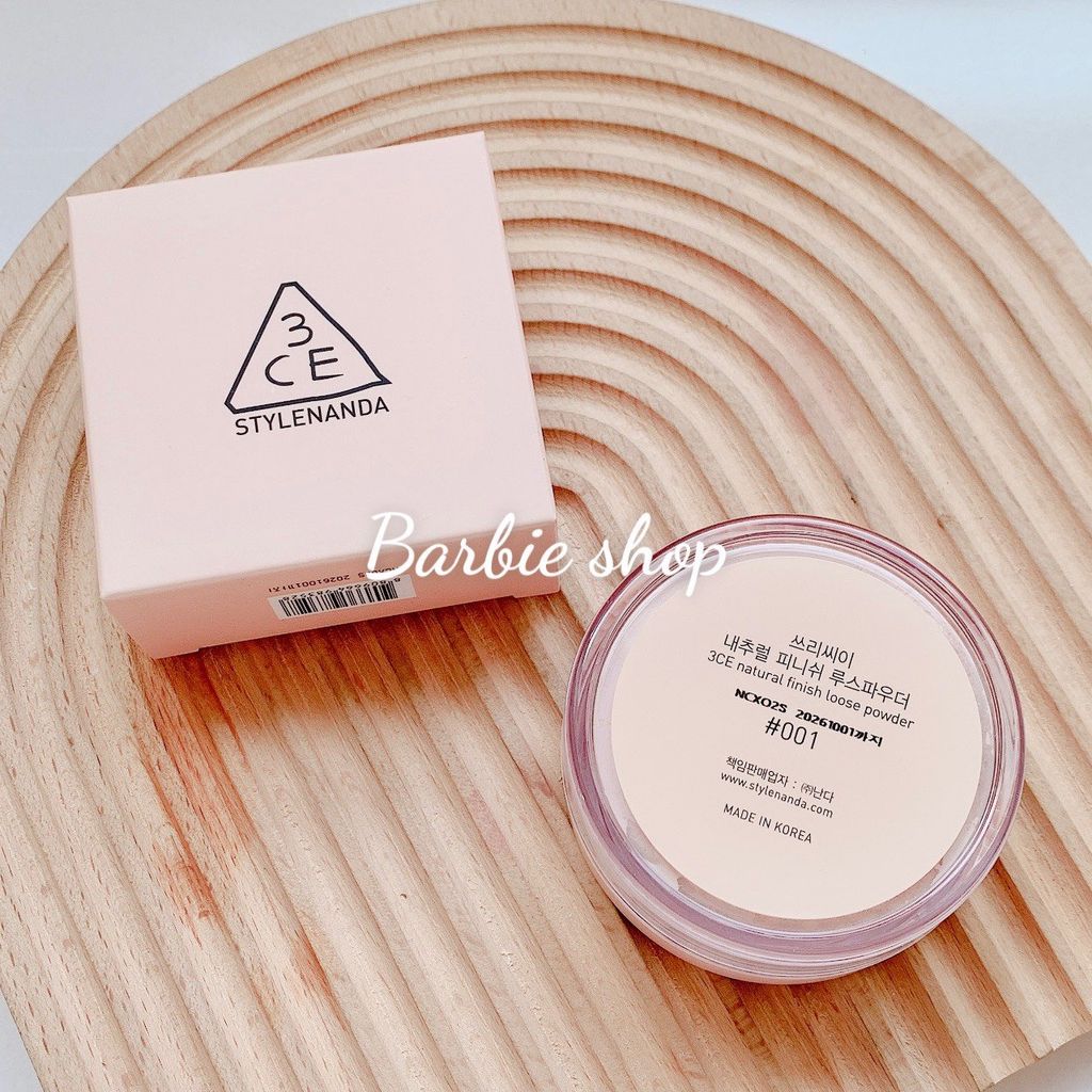 Phấn Phủ Bột 3CE Stylenanda Natural Finish Loose Powder #001 #002