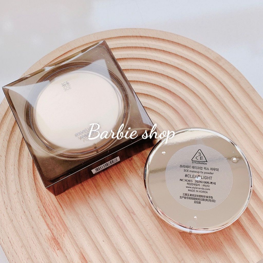 Phấn Phủ nén 3CE Makeup Fix Powder Vỏ Kim Loại