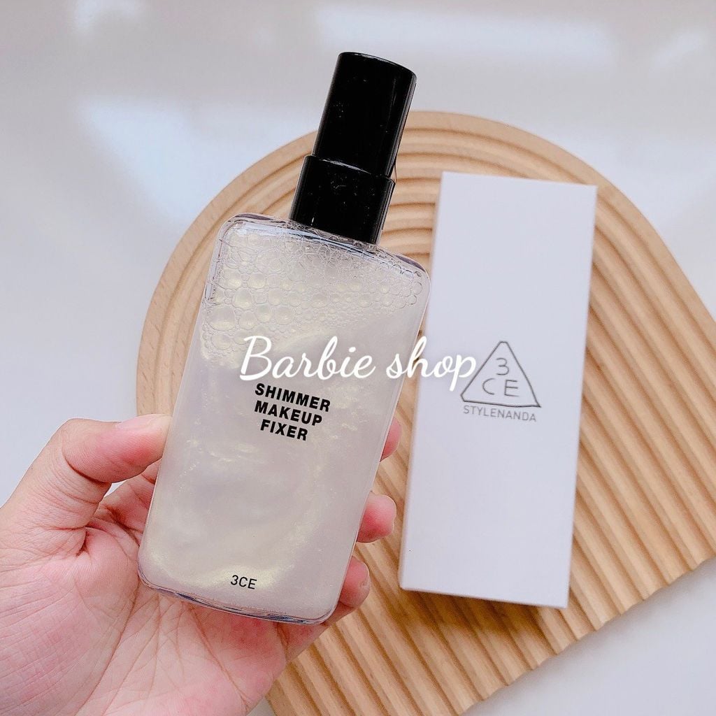 Xịt Khoáng Khóa Nền 3CE Makeup Fixer 95ml - Trắng + Đen