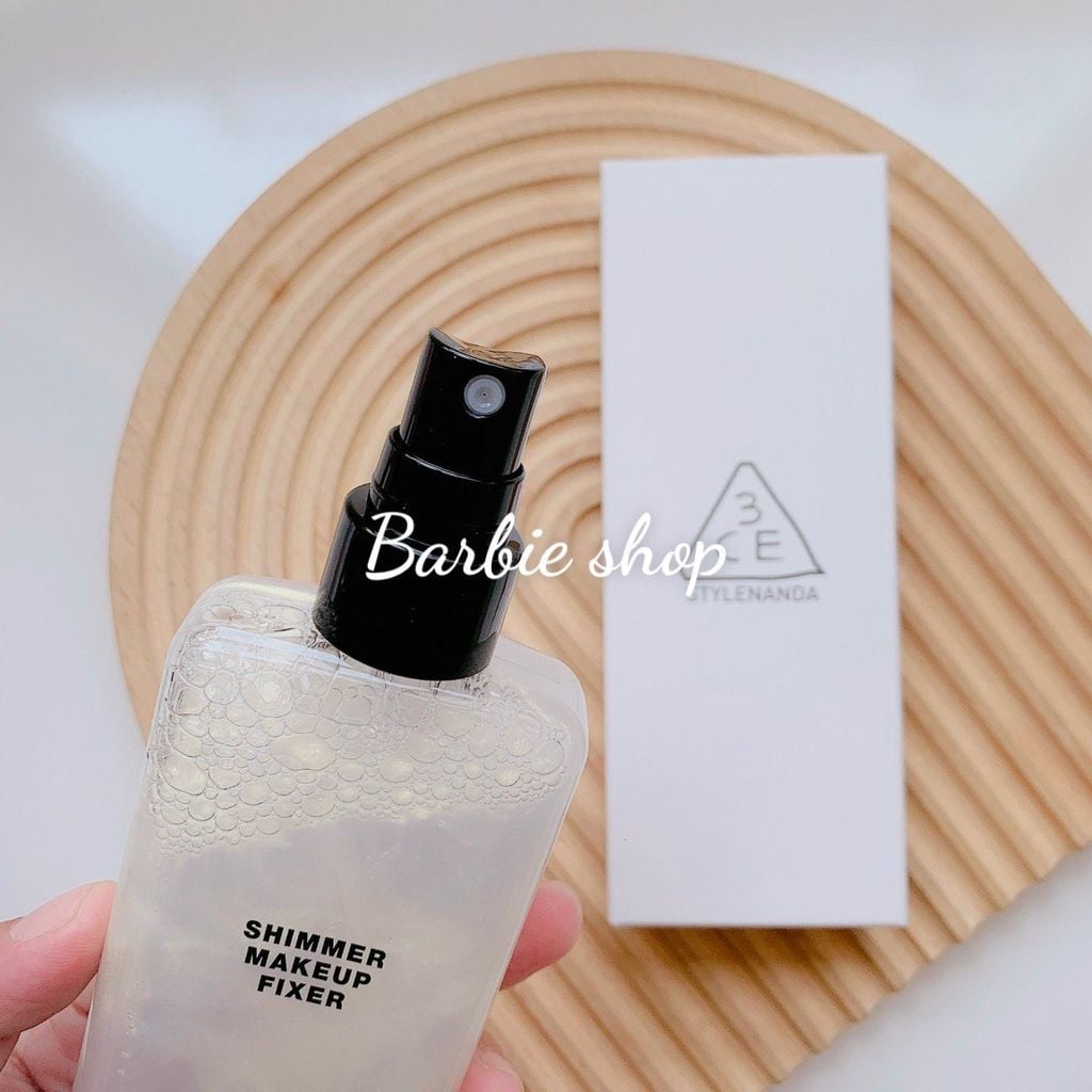 Xịt Khoáng Khóa Nền 3CE Makeup Fixer 95ml - Trắng + Đen