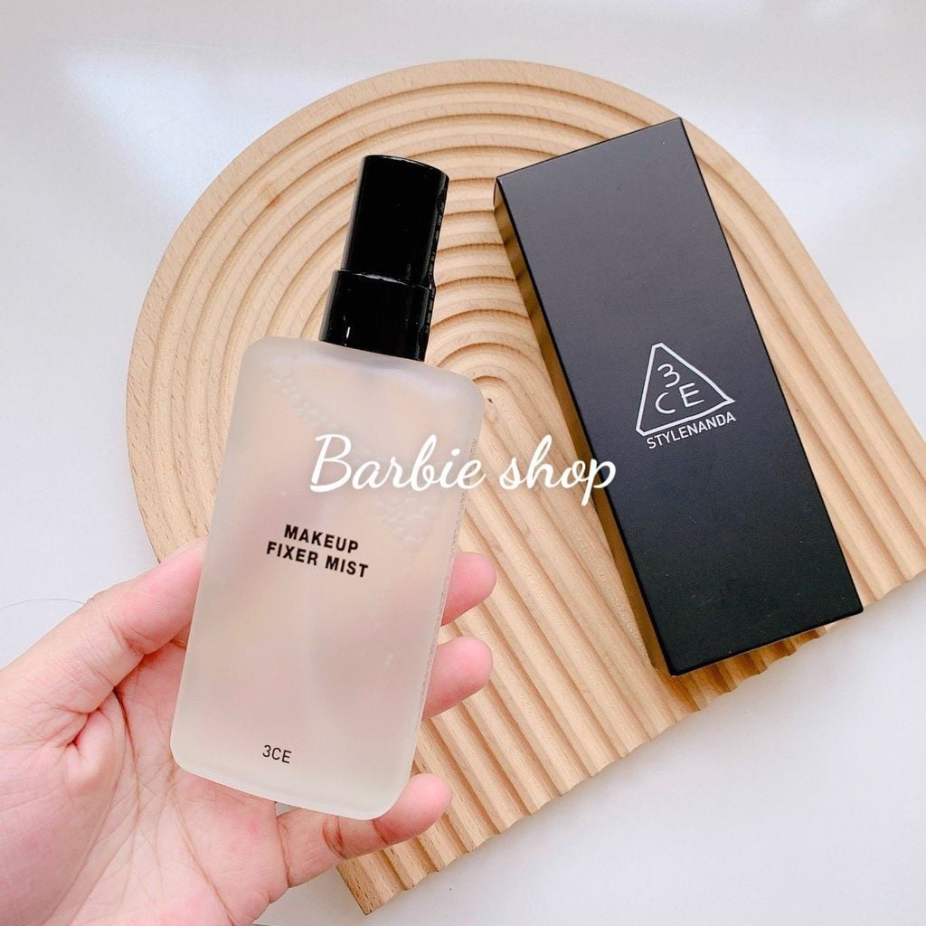 Xịt Khoáng Khóa Nền 3CE Makeup Fixer 95ml - Trắng + Đen