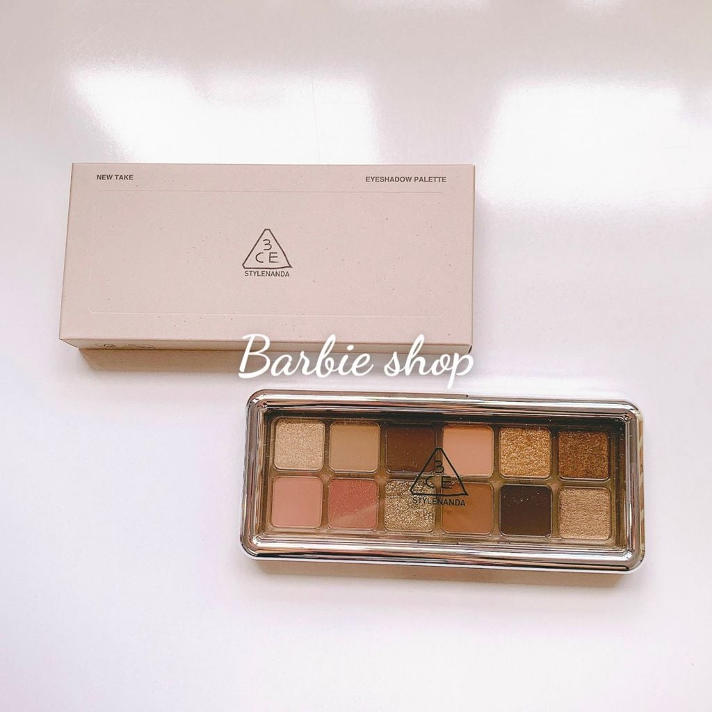 Màu Mắt 12 Ô 3CE New Take Eyeshadow Palette ( Raw Newtrals , Motion Frame , Creative Filter, Quiet Brown )