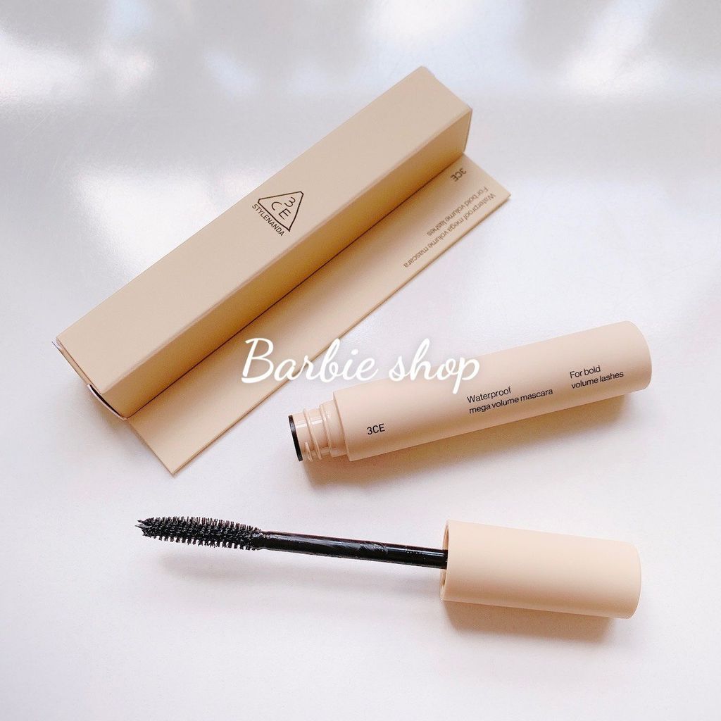 Mascara Siêu Dày Mi 3CE WATERPROOF MEGA VOLUME MASCARA #BLACK