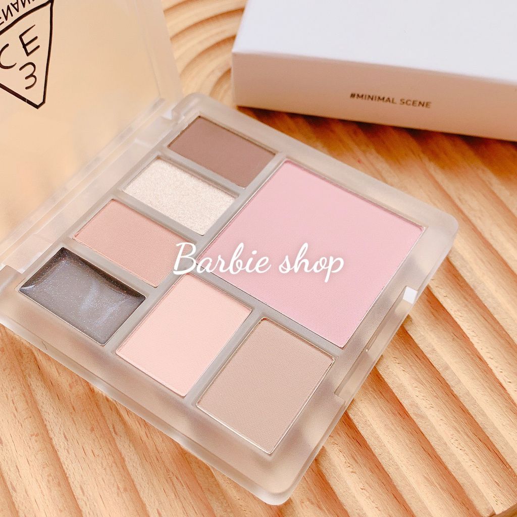 [NEW]  Bảng Màu Mắt - Bắt Sáng - Má Hồng- Tạo Khối Đa Năng 3CE All Rouder Face Palette[ Minimal Scence- Pale Veil]