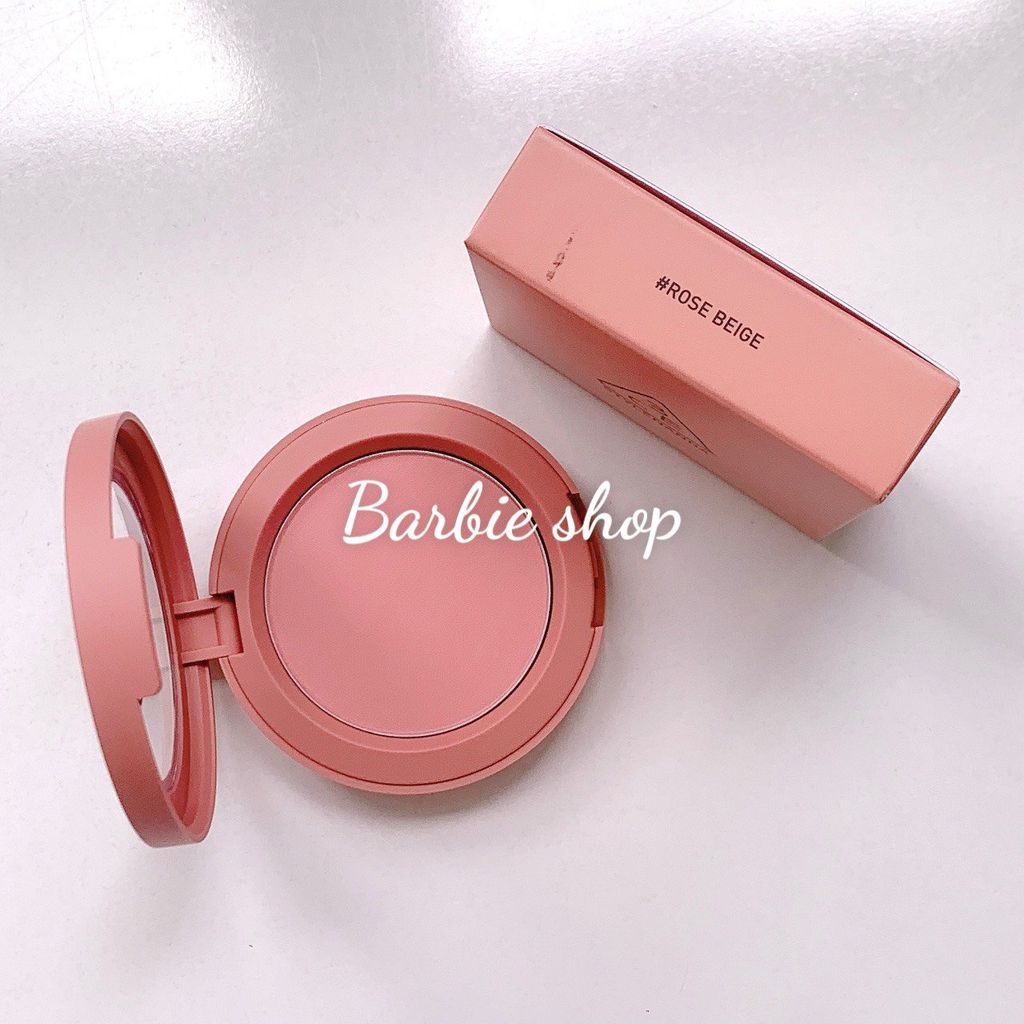 Má Hồng 3CE Face Blush Đủ Màu Hộp Tròn - Nude Peach, Mono Pink, Rose Beige, Full Of Charm, Soft Salmon, Peach Splash, Pure Cake, City Mauve, Delectable, Kinda Shy