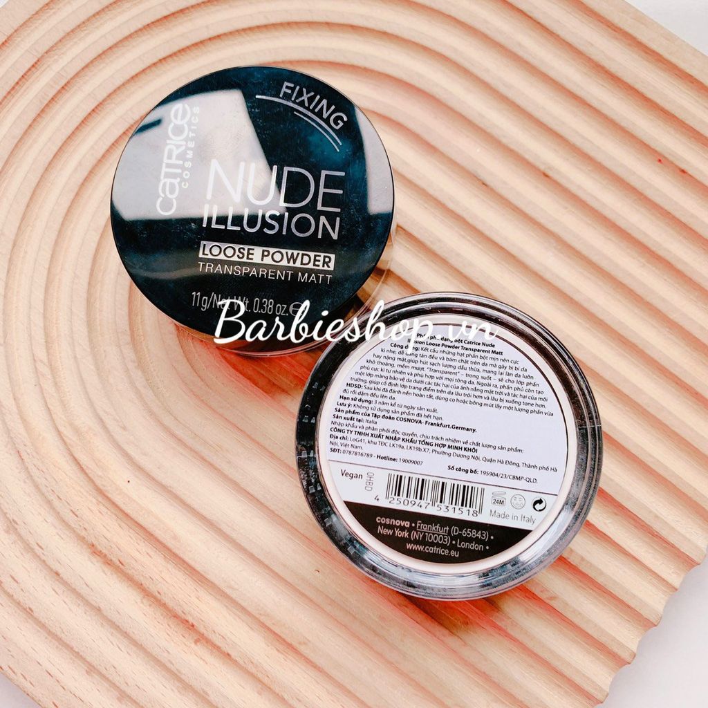 Phấn Phủ Dạng Bột Catrice Loose Banana Powder - True Skin Mineral Loose Powder - Nude Ilusion Loose Powder  Kiềm Dầu