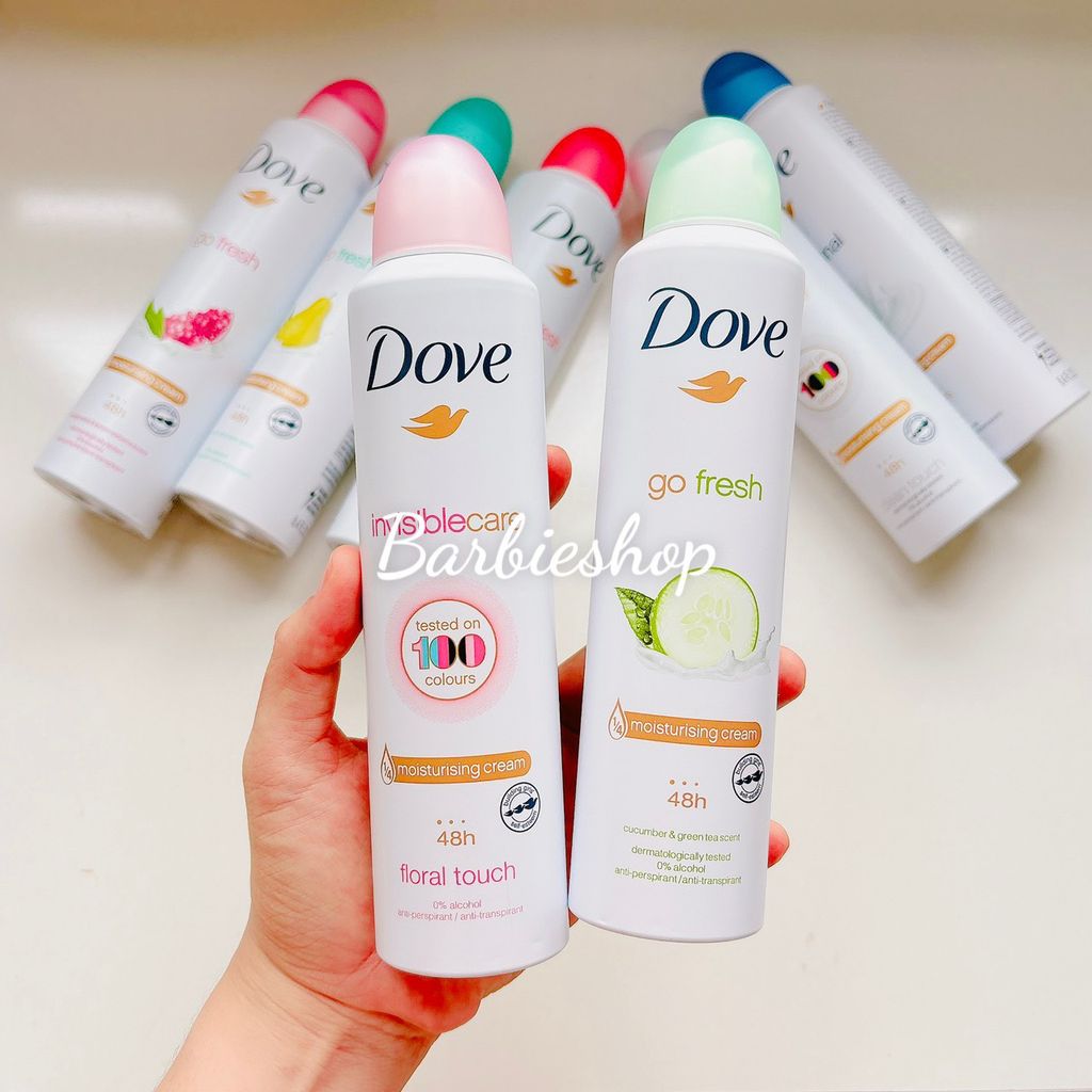 Xịt Khử Mùi Dove Original Đủ Mùi 150ml - 250ML
