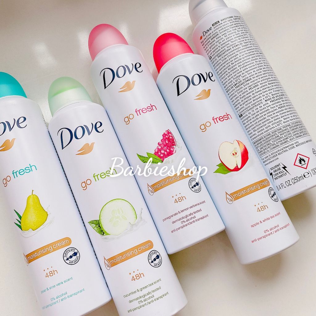 Xịt Khử Mùi Dove Original Đủ Mùi 150ml - 250ML