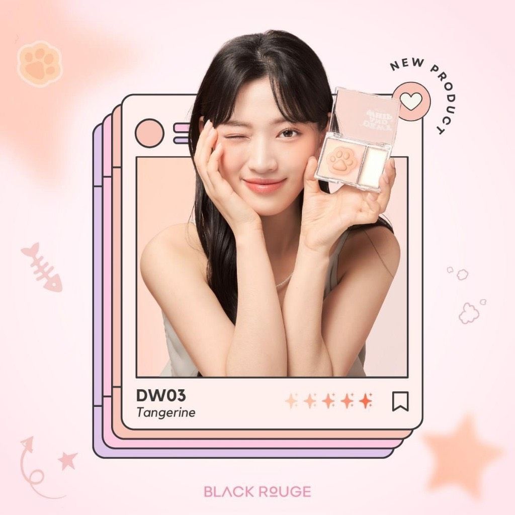 Má Hồng Kem Kèm Highlight Black Rouge Dewy Whip Cheek And Beam