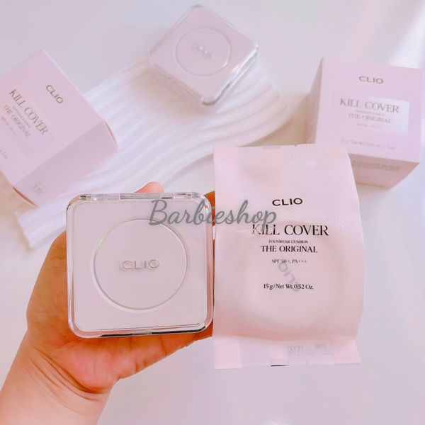 Da Hỗn Hợp Phấn Nước Clio Kill Cover The New Founwear /The New Đào Mèo /The Original/ Glow Cushion Cushion SPF50 PA Kèm Lõi