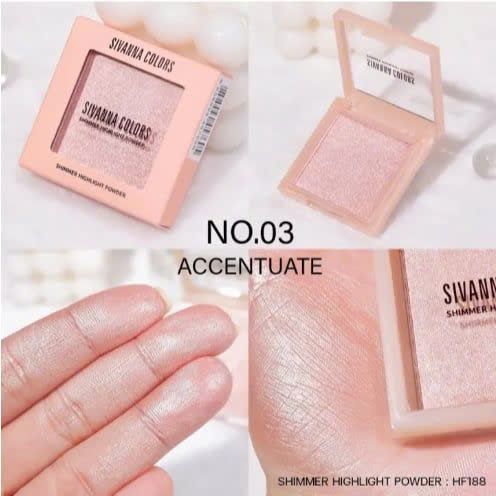 Phấn Bắt Sáng Sivanna Colors Shimmer Highlight Powder HF188