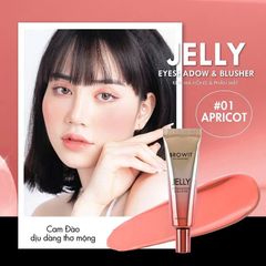 Kem Má Hồng Và Phấn Mắt Nongchat Browit Jelly Eyeshadow & Blusher 10g