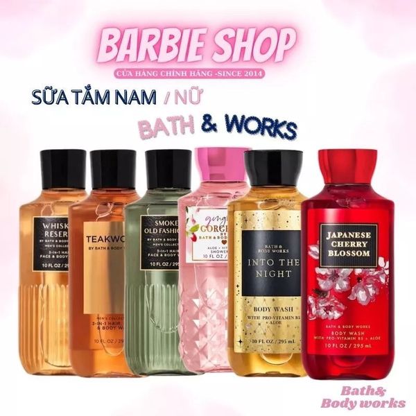 Sữa Tắm Nam Nữ Bath & Body Works Shower Gel / Works Men’s Collection 3in1 295ml