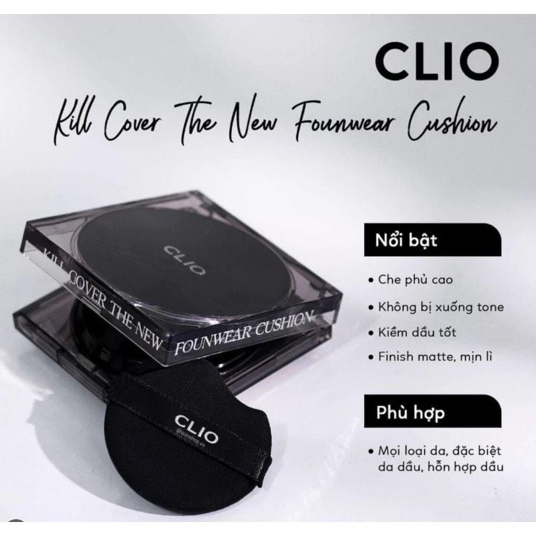 Phấn Nước Clio Kill Cover The New Founwear Cushion mini 5g ( dành cho da hỗn hợp )