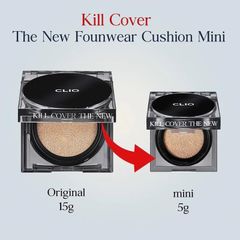 Phấn Nước Clio Kill Cover The New Founwear Cushion mini 5g ( dành cho da hỗn hợp )