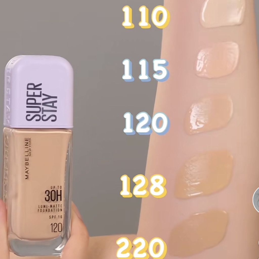 Kem Nền Maybelline Super Stay Lumi- Matte 30H Foundation