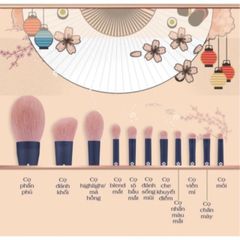 Bộ Cọ Trang Điểm Cao Cấp LADES 11 Cây