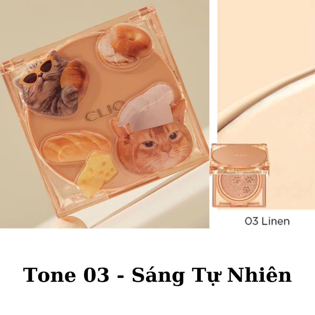 [Da Hỗn Hợp] Phấn Nước Clio Kill Cover The New Founwear /The New Đào Mèo /The Original/ Glow Cushion  Cushion SPF50+ PA+++Kèm Lõi