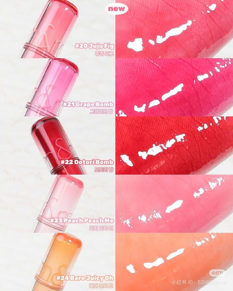 [ MẪU MỚI ] Son bóng Romand The Juicy Lasting Tint (tặng 1 mút mini)