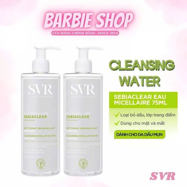 Nước Tẩy Trang Dành Cho Da Dầu Mụn SVR Sebiaclear Eau Micellaire - 400ml