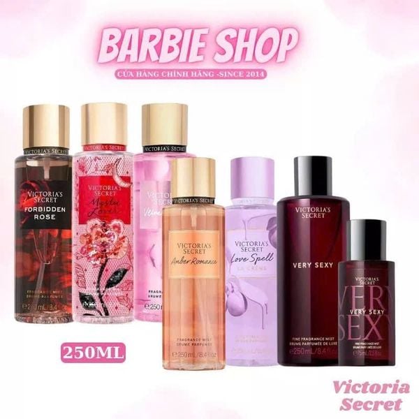 Xịt Thơm Body Nước Hoa Victoria's Secret 75ml-250ml- Amber- Very Sexy