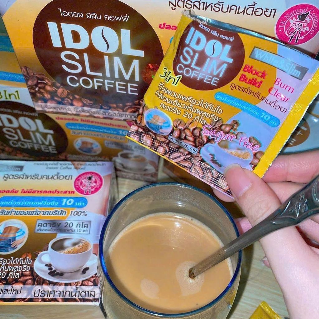 Cà Phê Giảm Cân Idol Slim Coffee (1 Hộp 10 Gói)