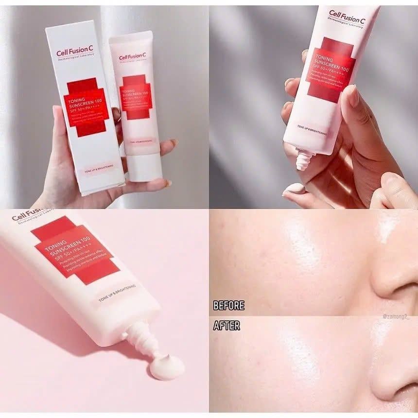 Kem chống nắng Cell Fusion C Laser - Toning - Advanced Clear Sunscreen 100 SPF 50+/PA+++