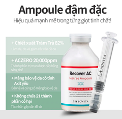 Tinh Chất Tràm Trà Giảm Mụn Kháng Viêm La Bonita Recover AC Tea Tree Ampoule 40ml