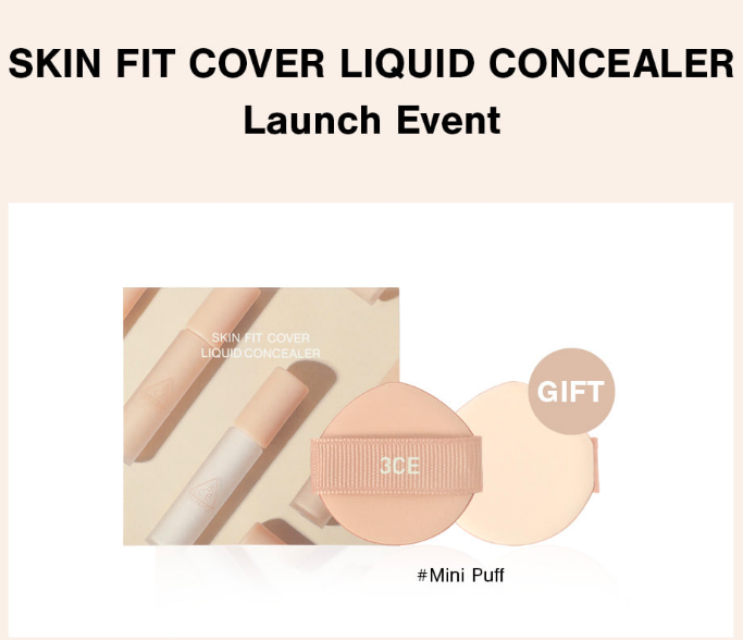 Che Khuyết Điểm Đa Năng 3ce Stay Fit Skin Cover Liquid Concealer