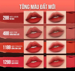 Son Thỏi Lì Siêu Mướt Maybelline New York Color Sensational Ultimatte Lipstick 1.7g ( Màu 288 , 488 , 1188 1288 )