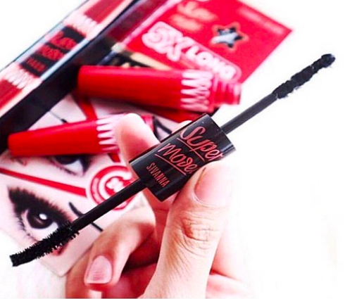 Mascara 2 Đầu Sivanna Colors Super Model 5x Long Deep Black Waterproof Hf893 5.7g