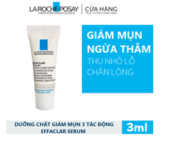 Serum Giảm Mụn 3 Tác Động Effaclar Serum La Roche-Posay Mini 3ml