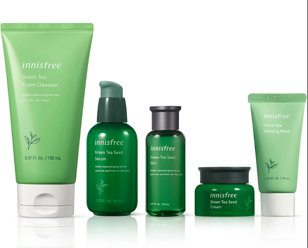 Set 5 Món Innisfree Green Tea Hydration Duo