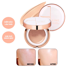 Phấn Nước Kiềm Dầu Che Phủ Hoàn Hảo LIME Real Cover Pink Cushion SPF 50+/PA+++ 20g