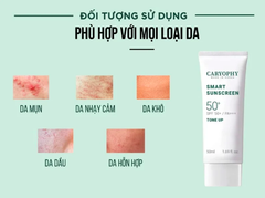 Kem Chống Nắng Caryophy Smart Sunscreen Tone Up - Smart Moist Sunscreen SPF50+/Pa+++ 50ml