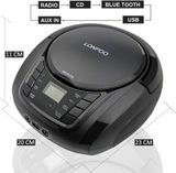  Đài Đĩa CD-Boombox Lonpoo LP-D03 – Phong Cách Retro, Công Nghệ Đột Phá 