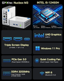  GMKtec Nucbox M3 - Mini PC hiệu năng cao, đa nhiệm mượt mà 