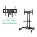  NB Interactive Mobile Carts AVA1500-60-1P - Giá Treo Màn Hình Di Động Nâng Cao 