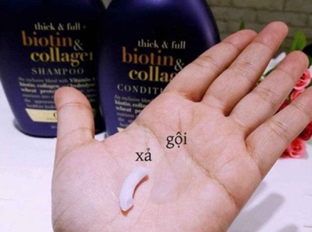 Dầu gội/ dầu xả OGX Biotin & Collagen – Hàng Tiêu Dùng Thái Lan Con voi