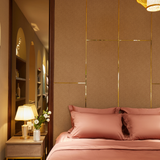  Ga giường lụa tơ tằm TC400 cao cấp màu hồng cam - LS.MB27 