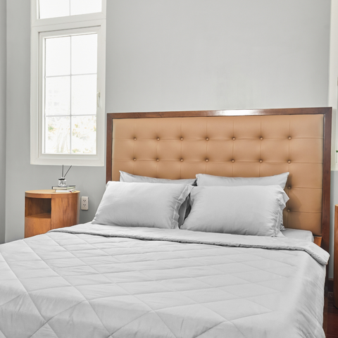  Ga giường cotton satin TC350 cao cấp màu xám nhạt - PT.AV43 