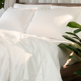 Ga giường cotton satin TC400 cao cấp màu trắng - LT.KST02 