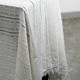  Khăn trải bàn trắng cotton trắng dày 