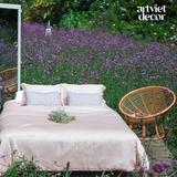  Ga giường lụa tơ tằm TC400 cao cấp màu cam nhạt - LM.LZ205 