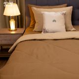  Bộ chăn ga gối Linen The Sauf màu nâu - LC.LN.001 