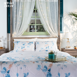  Bộ chăn ga gối lụa tencel hoa xanh - PM.P04CT735 