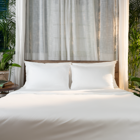  Ga giường cotton satin TC400 cao cấp màu trắng - LT.KST02 