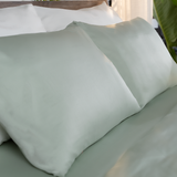  Ga giường cotton satin TC400 cao cấp màu xanh nhạt - LT.KS36 